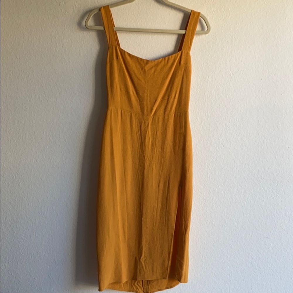 REFORMATION Christina dress in Sunflower yellow